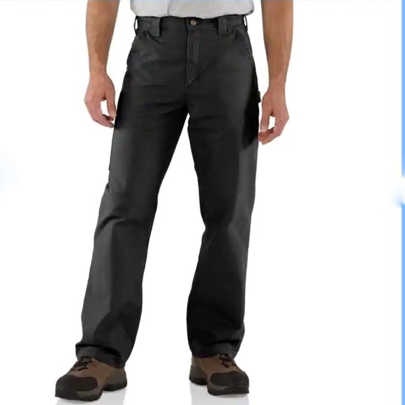 black dungaree jeans